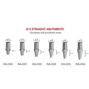 B&B Titanium Abutment (Anterior) (Straight/15°/25°Angled)