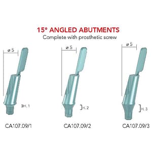B&B Castable Angled Abutment (15° Angled PLEXIGLASS)