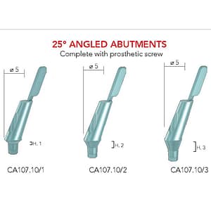B&B Castable Angled Abutment (25° Angled PLEXIGLASS)