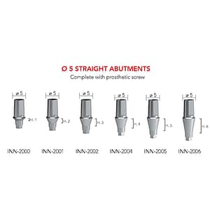 B&B Titanium Abutment (Anterior) (Straight/15°/25°Angled)