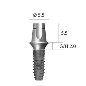 DENTIUM NRLine Dual Abutment (Square)