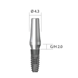 DENTIUM NRLine Dual Milling Abutment (Round/Square)