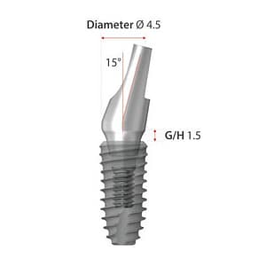 DENTIUM SuperLine Angled Abutment (HEX/NON HEX & 15°/ 25°)