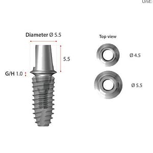 DENTIUM SuperLine Custom Abutment HEX/NON HEX