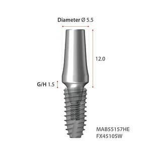 DENTIUM SuperLine Milling Abutment (HEX/NON HEX)