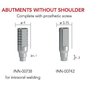 B&B Titanium Temporary Abutment w/o Shoulder