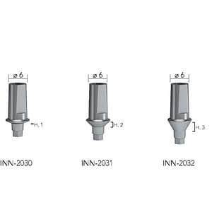 B&B Titanium Abutment (Posterior) (Straight/15°/25°Angled)