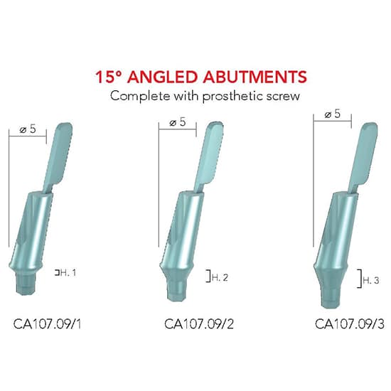B&B Castable Angled Abutment (15° Angled PLEXIGLASS)