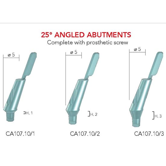 B&B Castable Angled Abutment (25° Angled PLEXIGLASS)