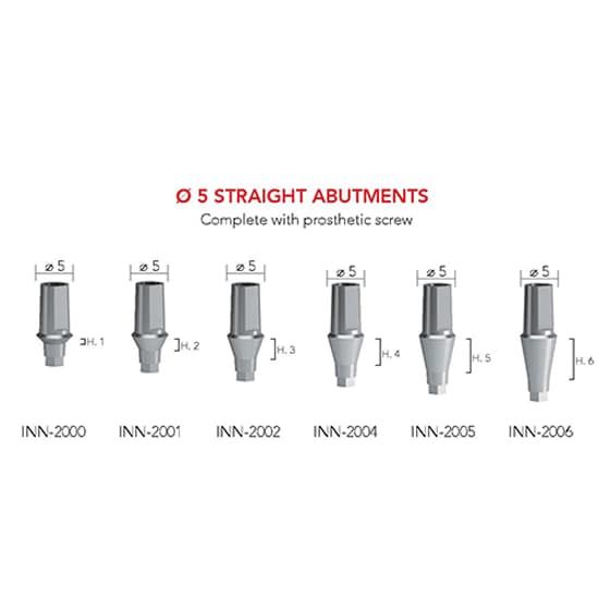 B&B Titanium Abutment (Anterior) (Straight/15°/25°Angled)