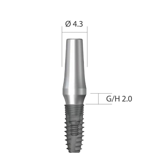 DENTIUM NRLine Dual Milling Abutment (Round/Square)