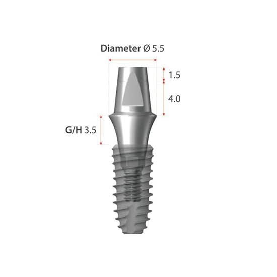 DENTIUM SuperLine Dual Abutment (HEX/NON HEX)