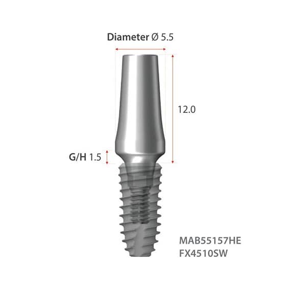 DENTIUM SuperLine Milling Abutment (HEX/NON HEX)