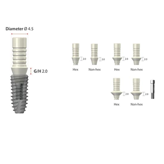 DENTIUM SuperLine Plastic Temporary Abutment