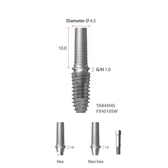 DENTIUM SuperLine Titanium Temporary Abutment
