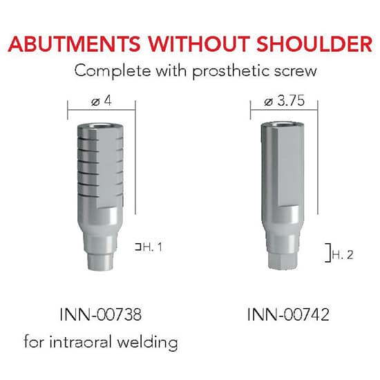 B&B Titanium Temporary Abutment w/o Shoulder
